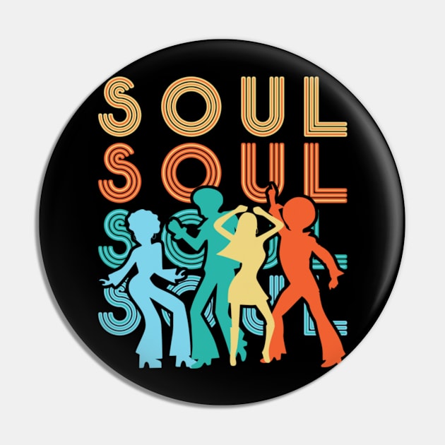 Soul Dancers Dancing Music 1970s 70s Retro Pop Culture Pin by Sassee Designs