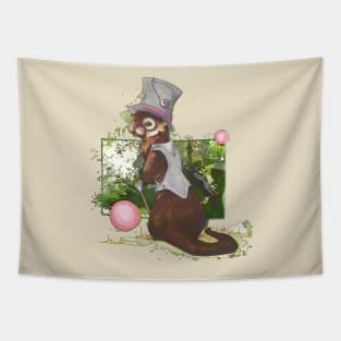 Icarus, Gentleman Otter - Gentlemen Animals Series Art Tapestry