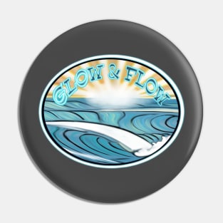 Glow and Flow - surf and sunrise guide the energy Pin