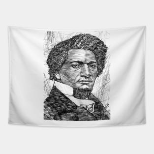 FREDERICK DOUGLASS ink portrait .2 Tapestry