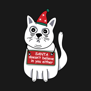 Grumpy christmas cat, T-Shirt