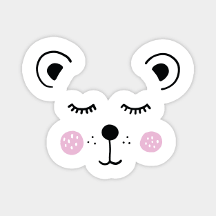 Cute bear illustration Magnet