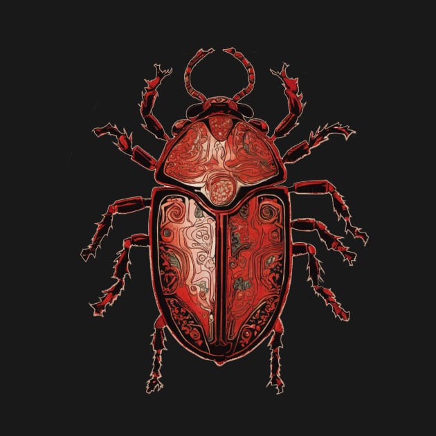 Red Scarab Beetle by Sundog Designs