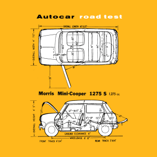 MORRIS MINOR - blueprint cutaway road test T-Shirt