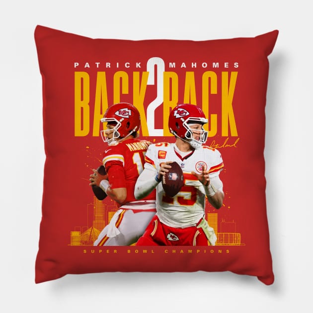 Patrick Mahomes Pillow by Juantamad