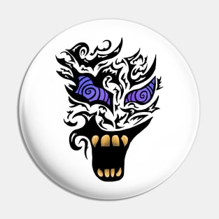 Haunting Face Pin