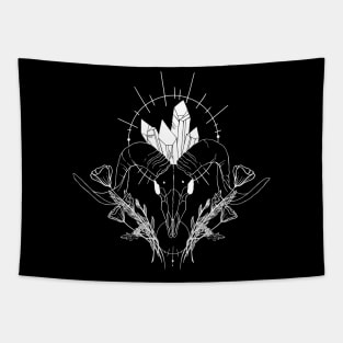 Ram Skull Tapestry