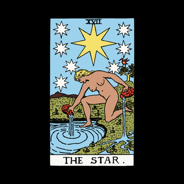 The Star Tarot Card Rider Waite by Sunburst