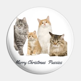 Cat Christmas Pin