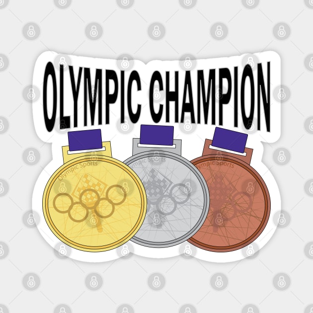 Olympic Champion Magnet by GilbertoMS