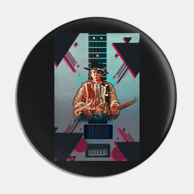 Stevie Ray Vaughn Pin by TheLaundryLady