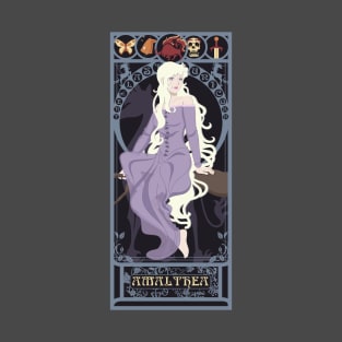 The Last Unicorn - art nouveau - Amalthea T-Shirt