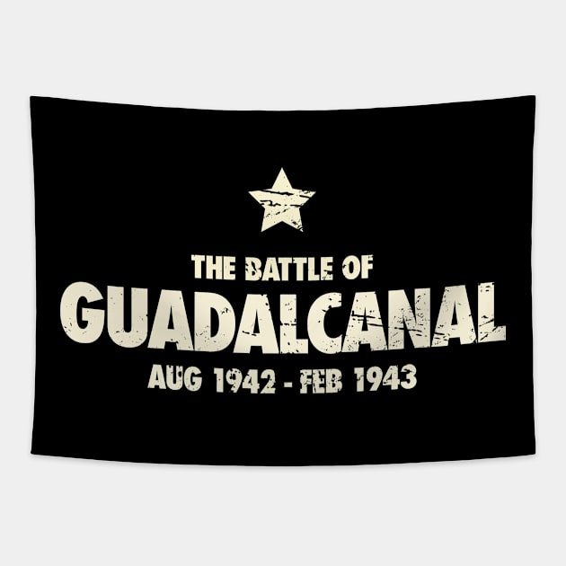 Battle Of Guadalcanal - World War 2 / WWII Tapestry by Wizardmode