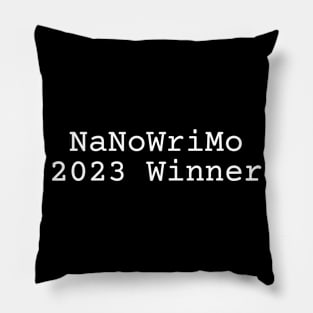 NaNoWriMo 2023 Winner Pillow