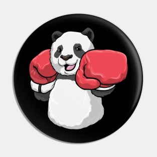 Panda at Boxing with Boxing gloves Pin