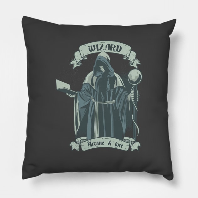 Wizard Tabletop RPG Class Pillow by MimicGaming