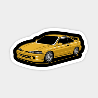 Yellow jdm integra Magnet