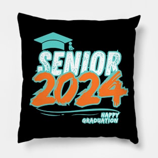 Senior 2024 Happy Graduuation. Pillow