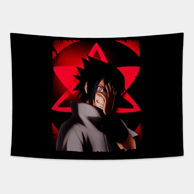 SASUKE UCHIHA MERCH VTG Tapestry by xsmilexstd