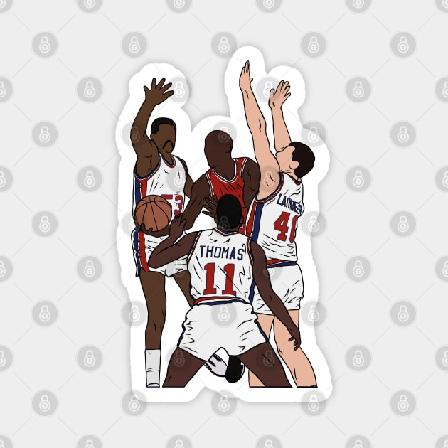The Jordan Rules Magnet by rattraptees