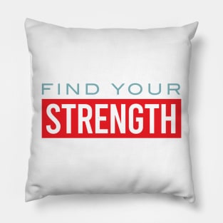 Boxing Motivation Find Your Strength Pillow