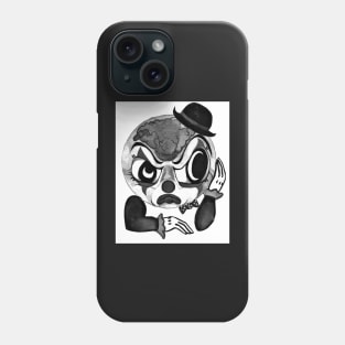 black & white thinking Phone Case