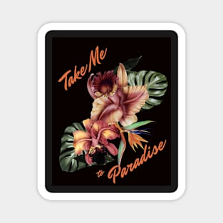 Tropical Paradise Florals Magnet