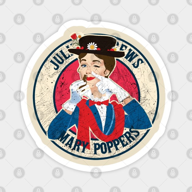 Retro Style Fan Art Design Mary poppers Magnet by rido public