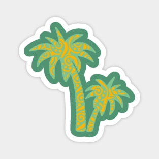 mandala palm tree Magnet