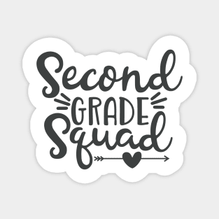 Second Grade Squad Funny Kids School Back to School Magnet