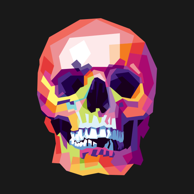 Colorful skull by Danwpap2