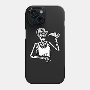 Skeleton Eating Pizza Phone Case