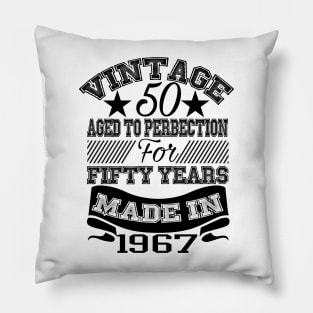 Vintage 50 age to perbection Pillow