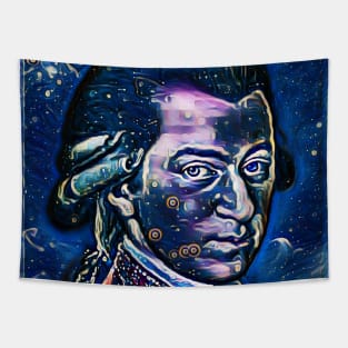 Wolfgang Amadeus Mozart Dark Night Portrait | Wolfgang Amadeus Mozart Artwork 3 Tapestry