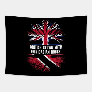 British Grown with Trinidadian Roots UK Flag England Britain Union Jack Tapestry