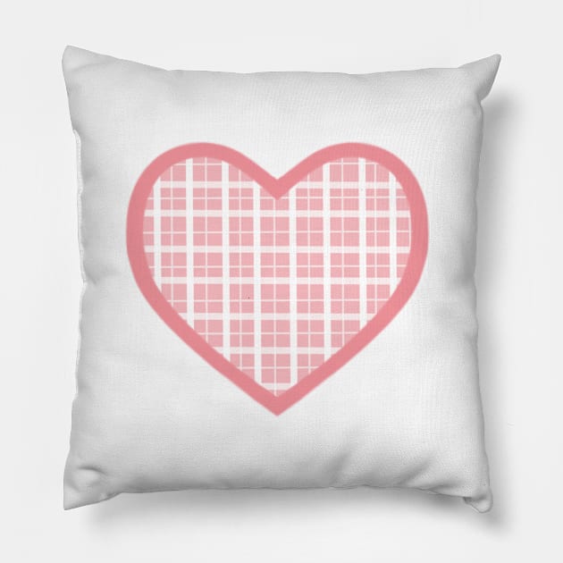 Pink Cottage Heart Pillow by Smilla