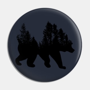 Bear Tree Design Pin
