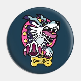 Garurumon the Good Boy Pin