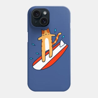 Surfing Tabby Cat Phone Case