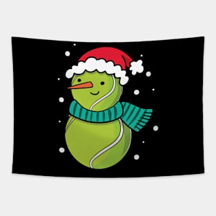 Christmas Tennis Ball Santa Hat Tapestry