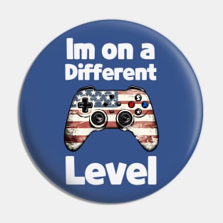 Im on a Different Level Kids Design Pin