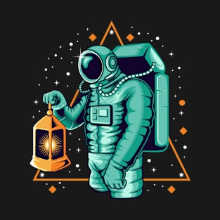 Astronaut holding a lantern T-Shirt