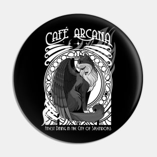 Cafe Arcana - Black and White Pin