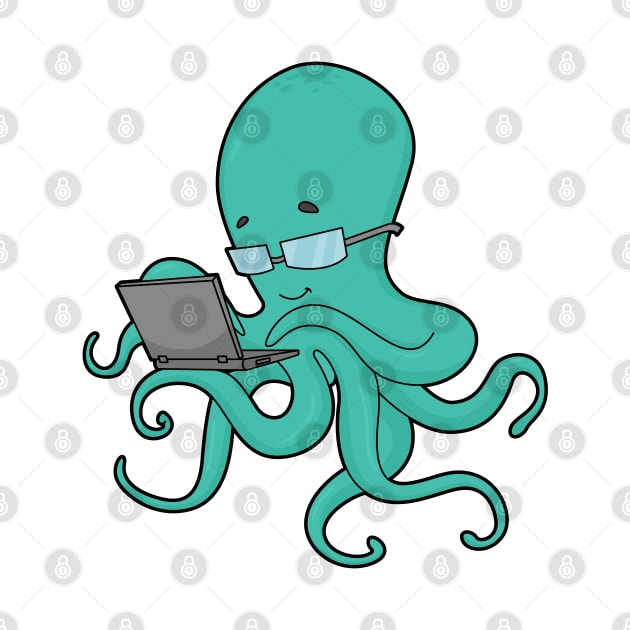 Octopus Laptop by Markus Schnabel