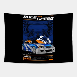 Race for Speed GTR E46 Tapestry