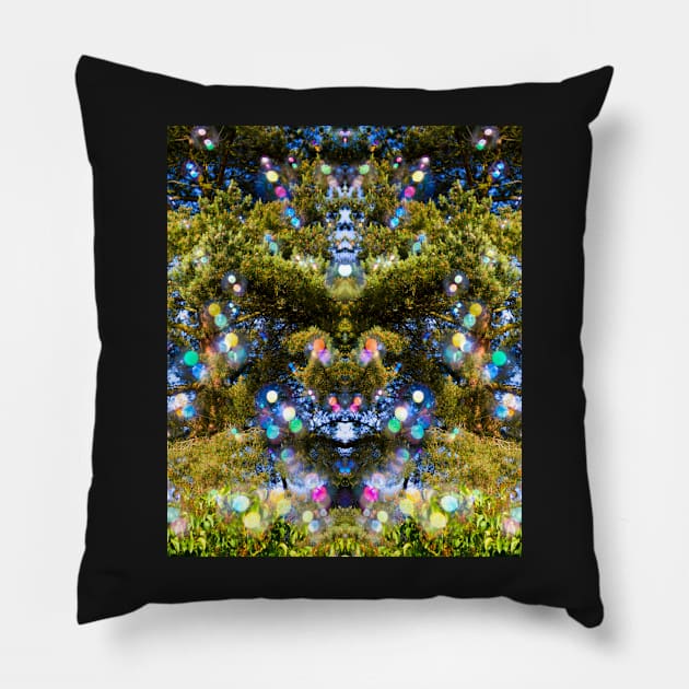 Soap Film - Bubble Bears In The Trees Pillow by heidiannemorris