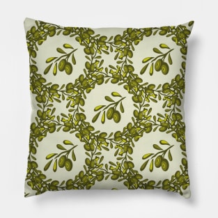 Olives pattern texture Pillow