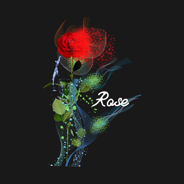 Rose Flower by MAU_Design