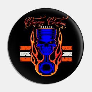 Chicago Custom Motors Pin