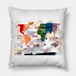 Mapping the World Pillow